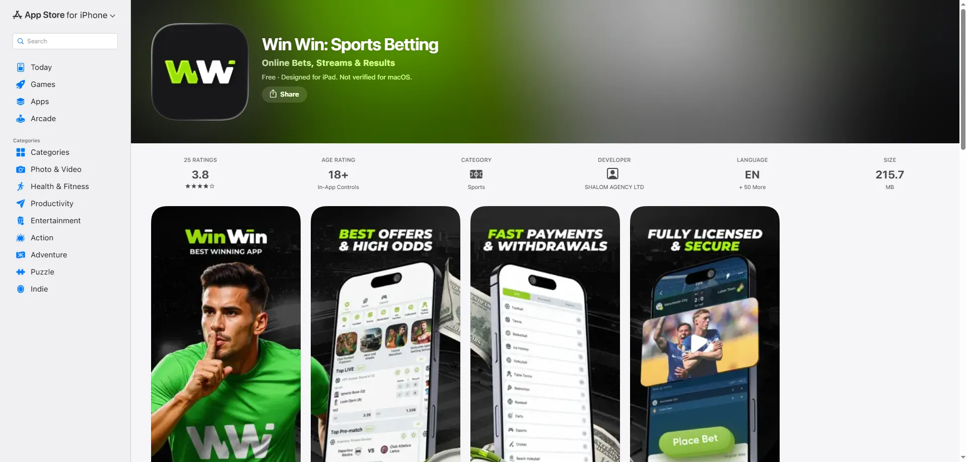 T&eacute;l&eacute;charger WinWin Bet APK S&eacute;n&eacute;gal &mdash; application mobile Android et iOS